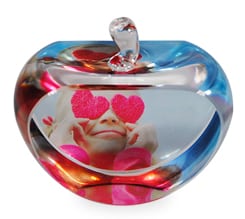 Cristallo Mela Personalizzato