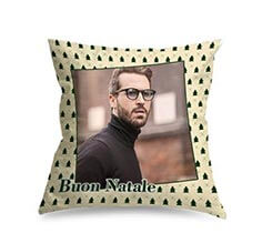 Cuscino in pile Alberelli verdi