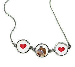 Collana ciondolo tre cerchi Love