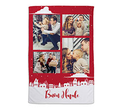 Coperta 100x150 Paesaggio natalizio