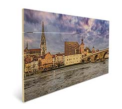 Stampa su listelli in legno 64x32 cm