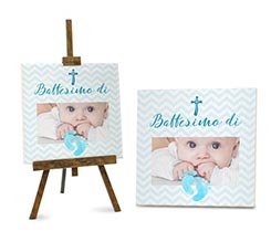 Mattonella Battesimo celeste