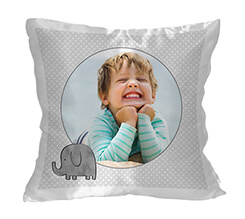 Cuscino classico Elefantino grigio