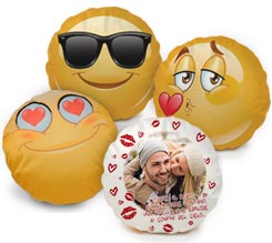 Cuscino Emoji Baci e Cuori