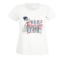 T-shirt donna in cotone Jolie girl