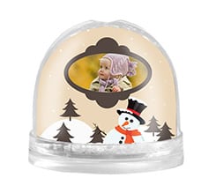 Palla di Neve Pupazzo Natale