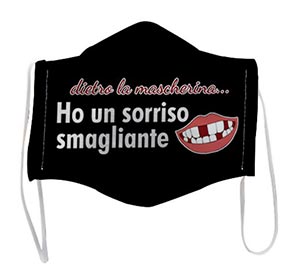 Mascherina viso Sorriso Smagliante
