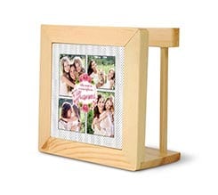 Portatovaglioli in legno Collage di rose