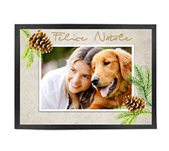 Zerbino in gomma 80x60 Pine cone