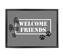 Zerbino in gomma 80x60 Welcome