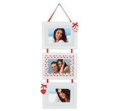 Cornice Foto Tre Riquadri Cuori