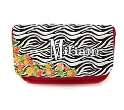 Borsellino Zebrato con fiori