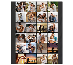 coperta matrimoniale collage nero