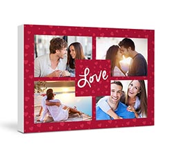 Foto Collage Mosaico rosso