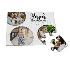 Puzzle Magnetici Rettangolari grandi Papà sei il migliore