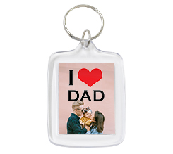 Portachiave Rettangolare in Plastica Love dad