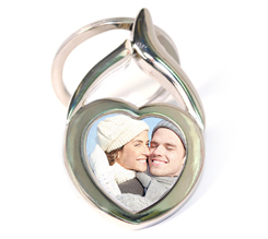 Portachiavi a cuore in metallo