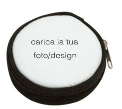 Portamonete in tessuto rotondo