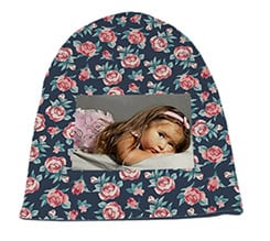 Cappello in pile lungo Flowers