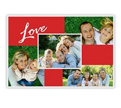 Collage su tela senza telaio Four love