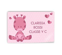 Adesivo rettangolare Giraffa