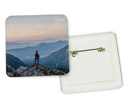 Spilla quadrata personalizzata