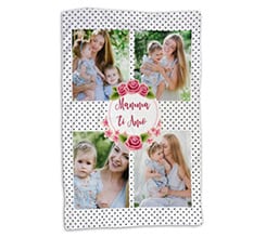 Coperta 100x150 Collage di rose