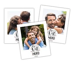 Polaroid Magnetiche Dad is my hero