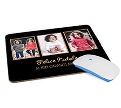 Tappetino Mouse in Legno Rettangolare Chic Christmas