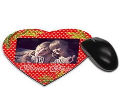 Tappetino mouse cuore Bacche natalizie