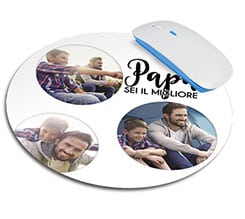 Tappetino mouse tondo Papà sei il migliore