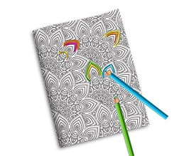 Quaderno con Copertina da Colorare Fiori