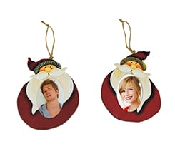 Babbo Natale ovale da appendere