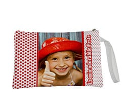 Pochette con foto Pois rossi