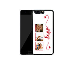 Cover in Silicone Huawei P10 Plus Frame Love