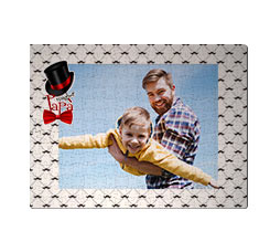 Puzzle in tessuto miglior papà personalizzabile