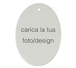 Decorazioni natalizie ceramica ovale