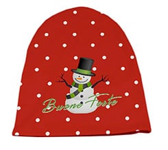 Cappello in pile lungo Pupazzo di neve
