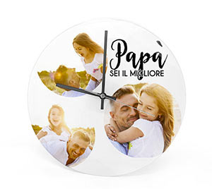 Orologio Rotondo in Plexiglass miglior Papà