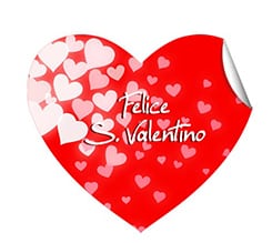 Crea adesivo cuore Cascata di cuori