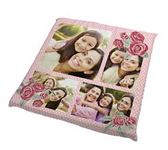 Cuscino per sedia Rose con pois