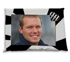 Cuscino stadio personalizzato Bianco nero