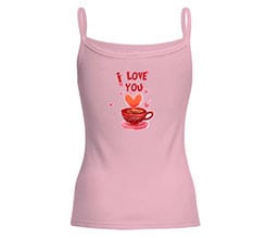 Canotta donna in cotone Cup of love