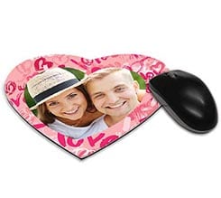 Tappetino mouse cuore Pink love