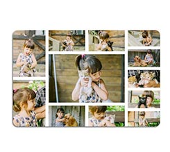 Zerbino con foto collage