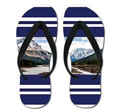 Infradito personalizzate con foto Fasce blu