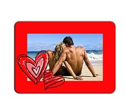 Calamita Rettangolare 8,8x6,3 Cuori