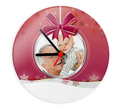 Orologio tondo in vetro Red ball