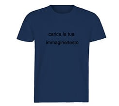 T-shirt bambini blu navy in cotone