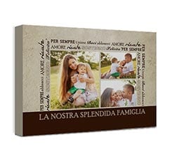 Foto collage su tela Love words